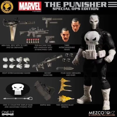 ワン12コレクティブ　パニッシャー　mezco　メズコ　1/12　フィギュア New 1/12 Punisher Special Ops Edition Exclusive Action
