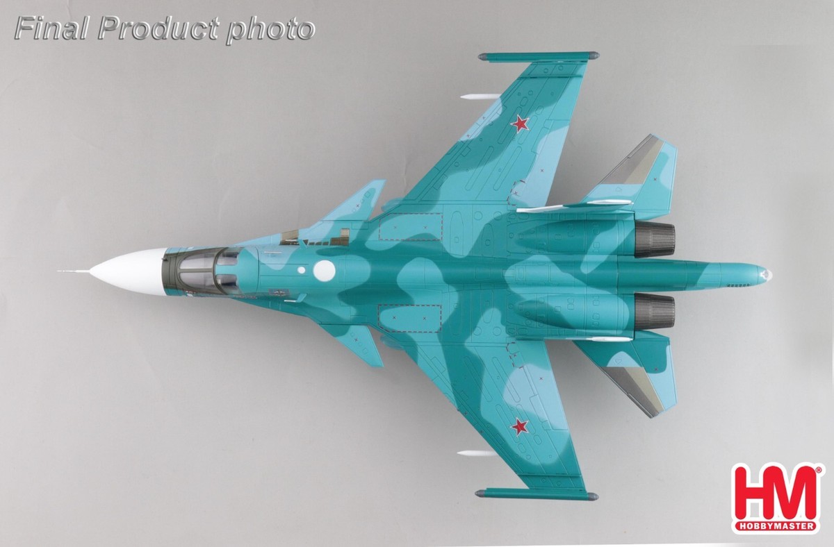 Amazon.com: Hobby Master Su-34 Fullback Fighter Bomber Bort