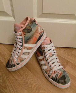 seltene*ADIDAS HONEY MID W SNEAKER*RETRO 2014*37,538*Floral Adidas BB PARK MID W Damen Schuhe Leopard Sneaker Shoes