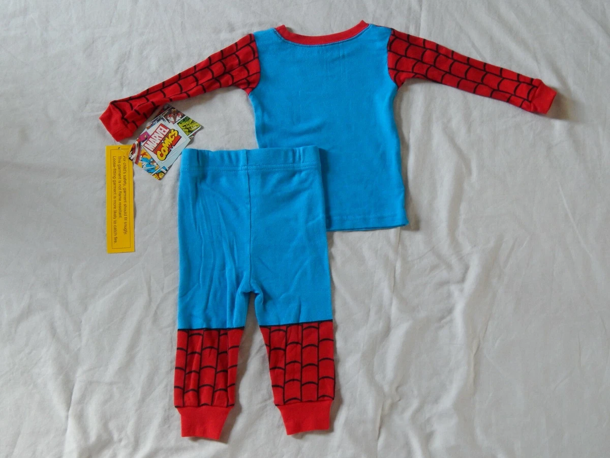 Baby Boys Spiderman Pajamas Size 12 Months Sleepwear Set NEW