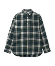 Genuine Polo Ralph Lauren Womens Relax Fit Plaid Cotton Shirt-Navy 410