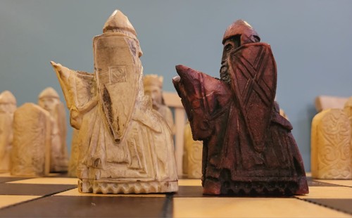 Lewis Chessmen Set, Handmade Viking Chess, Custom Made, VIP Chess Gift - Picture 9 of 21