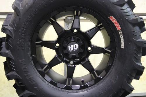 CAN AM DEFENDER HD7 28" EXECUTIONER ATV TIRE & 14" HD6 BLK WHEEL KIT CAN1CA - Picture 4 of 7