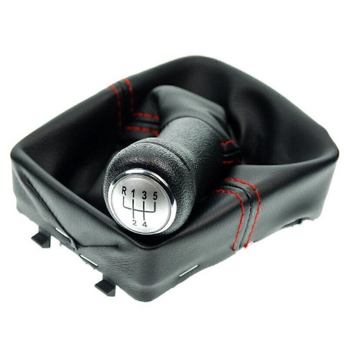 New 5 Speed Gear Shift Knob Cover Stick Lever Gaitor Boot For VW Polo 9N 9N2 9N3 - Picture 5 of 5