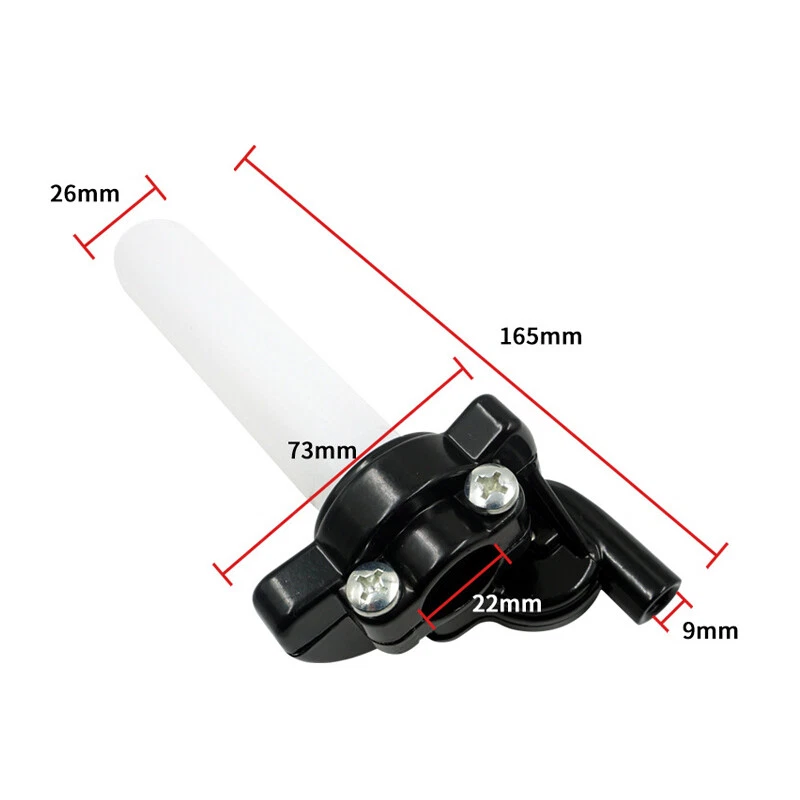 Tubo de agarre de carcasa de acelerador de giro rápido para motocicleta bicicleta × 1 universal ATV 7/8" Foto 2 de 4