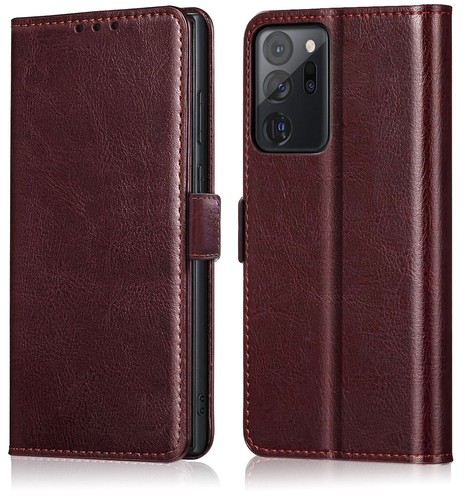 Für Samsung Galaxy Note20 / Ultra 5G Hülle Leder Wallet Cover + Displayschutz - Bild 3 von 43
