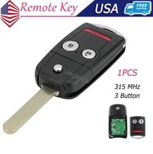 Car Flip Key Fob Keyless Entry Remote For 2007 2008 2009 2010 Acura RDX