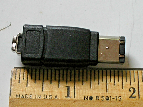 FireWire IEEE-1394 6P - Male to 4P - Female Gender Changers 17680-*2W - Picture 2 of 9