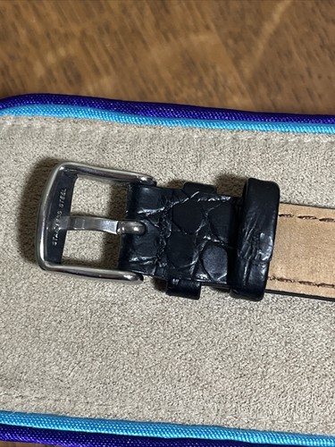 Designer Becky Thatcher Granite Watch With Baby Croc Grain Leather Band - Picture 10 of 14