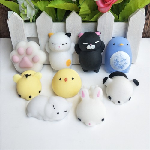3pcs Lovely Animal Squishies Kawaii Mochi Squeeze Stretch Stress Squishy Toys - Picture 7 of 55