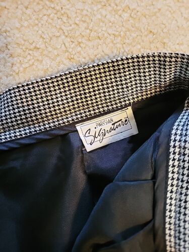 Tuta donna lana vintage pied de poule 2 pezzi gilet pantaloni anni 70 80 taglia 4 o 6 LEGGI - Foto 4 di 13