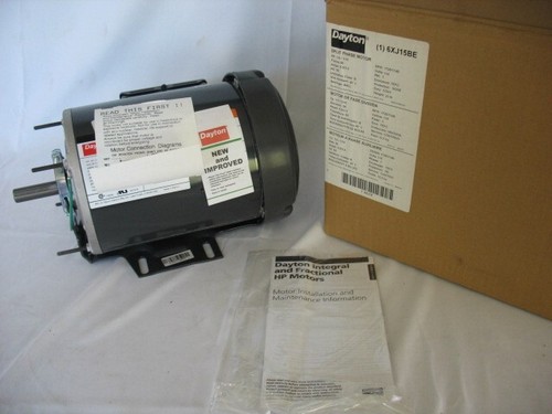 Dayton 6XJ15 Allzweckmotor, 1/10 1/3PS, 1.725 1.140 U/min, 115V AC 6XJ15BE - Bild 1 von 7