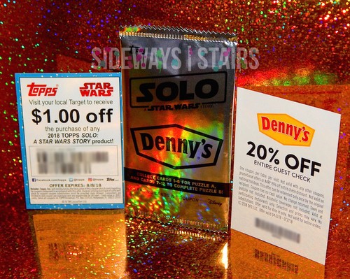 DENNY'S SOLO: A STAR WARS STORY WRAPPER & CARTES COUPON 20 % de réduction, 1 $ de réduction sur la cible  - Photo 1 sur 5