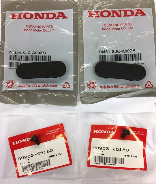 Genuine OEM Honda Ridgeline Bed Rail Cap Cover Set w/ Screws 0614 Pair