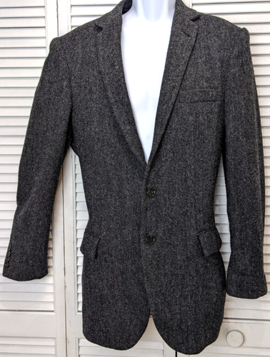 J Crew Ludlow Blazer Mens 42L Moon Yorkshire Tweed Gray Wool Sport Coat Jacket