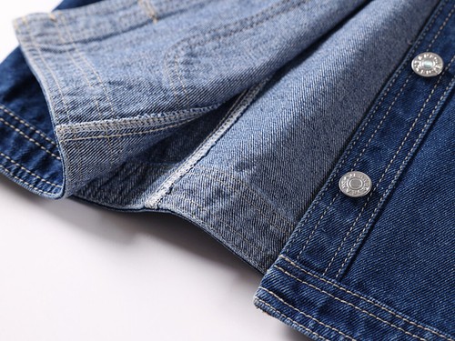 NEW Woman Girl Sleeveless Blue Jeans Denim Mini Vest Tops Big Size Round Collar - Picture 6 of 8