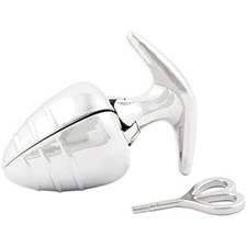 Opening Anal Plug Stainless Steel Duty Anal Trainer Butt Expander Beads Lock Toy