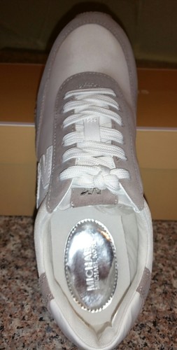 SNEAKER DA GINNASTICA MICHAEL MICHAEL KORS STANTON DA DONNA TAGLIA 7,5 OTTICA CON GRIGIO - Foto 6 di 8