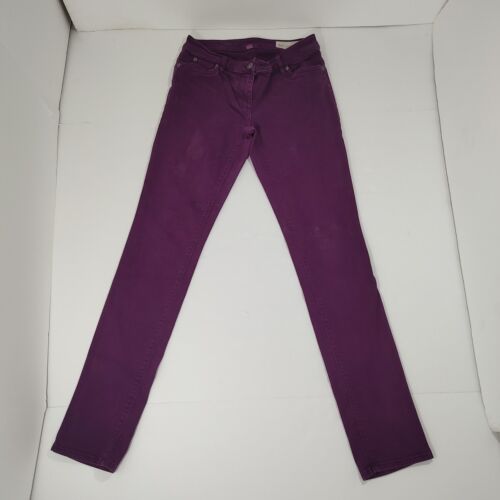DAMAGED Two Vince Camuto 29" Low Rise Purple Slim Skinny Pants Women Size 24 - Picture 2 of 15