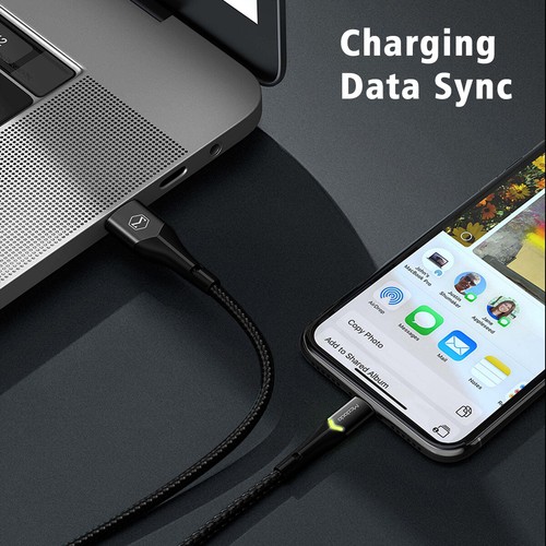 McDodo LED USB Charger Cable Cord for iPhone 14/13/12/11/XS Pro Max 7 8 SE iPad - Picture 3 of 18