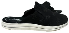 Clarks Women's Breeze Shore Slip On Comfort Mules Black/White Size:7.5 72ST