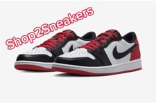 Air Jordan 1 Low OG SIZE  [ M-12.5 / W-14 ] Black Toe 2023 CZ0790-106