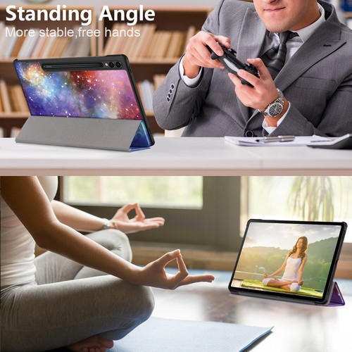 Smart Cover For Samsung Galaxy Tab S10+ / Galaxy Tab S10 Plus 12.4" Tablet Case - Picture 35 of 121