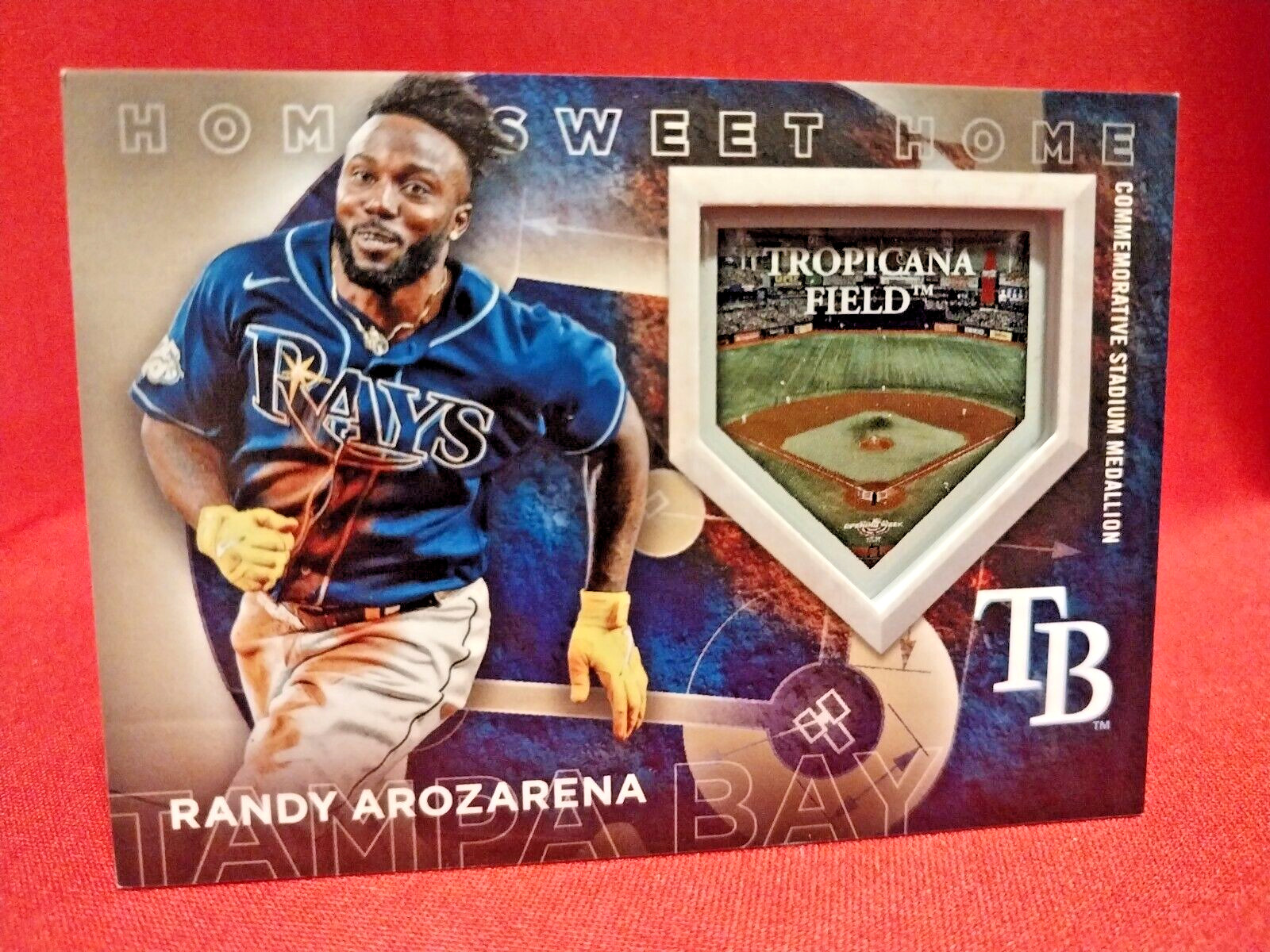 Randy Arozarena 2024 Topps Ser.1 Gold Tropicana Home Sweet Home Medallion /75 😎