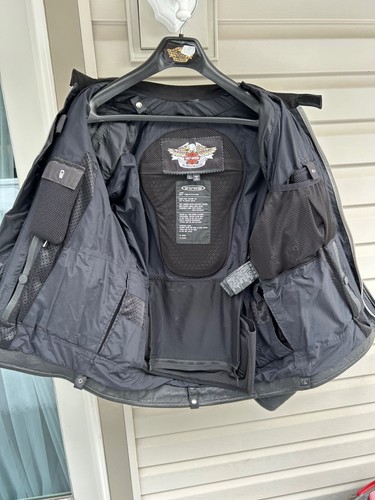 Harley Davidson FXRG Lederjacke 98518-05vm Herren Large oARMOR LINER - Bild 8 von 13