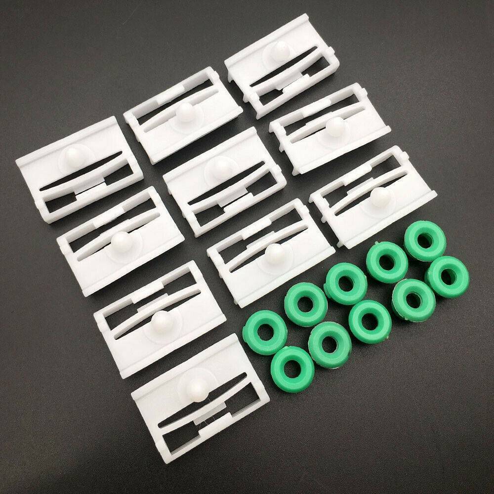 10x Side Sill Skirt Clips + 10x Rocker Panel Moulding Clips For BMW E36