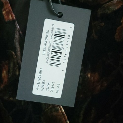 NWT Paige Estefani velvet dress - Picture 3 of 10