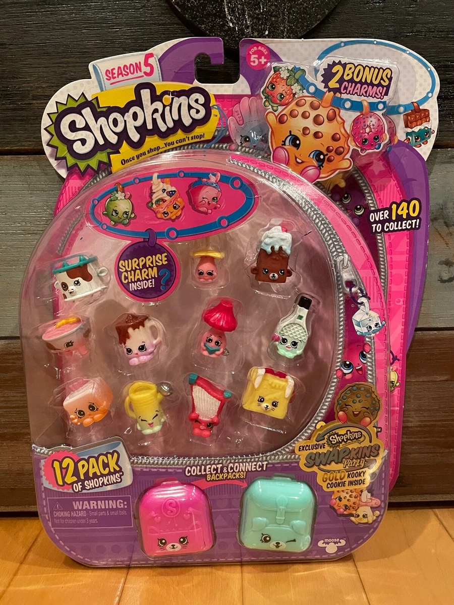 Shopkins Season 5 12 Pack Toys R Us SwapKins Party Exclusive Golden Kooky  Cookie