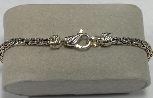 PULSERA BIZANTINA JAI “HARDY” PLATA DE LEY 925 PESO 14,9 GRAMOS - Imagen 2 de 9