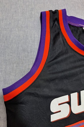 Maglia vintage Phoenix Suns Barker champion NBA BasketBall anni 90 taglia L - Foto 11 di 15