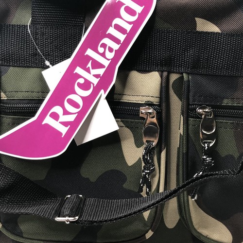 Borsa borsone Rockland mimetica 18,5"" x 10,5"" x 8,5"" borsa da viaggio/palestra nuova con etichette - Foto 5 di 18