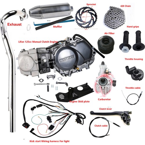Lifan 125cc Engine Motor Kit Dirt Pit Bike Apollo Db X18 Ct70 Crf50 Taotao 110cc Ebay