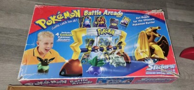 Vintage Pokemon Battle Arcade Sliders Rolling Game OVP - Extra 3 Figuren 1996