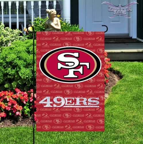 San Francisco 49ers garden flag double sided 12"x18" flag Officially Licensed - Bild 1 von 8