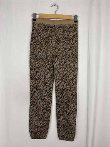 Crewcuts Girls Large Leopard Print Leggings Ankle Drawstring Cotton Blend 24x25 - Picture 6 of 14