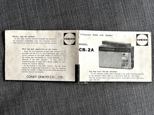 Authentisches Vintage Sammlerstück CONION CR-2A Transistorradio in gutem Zustand - Bild 9 von 12