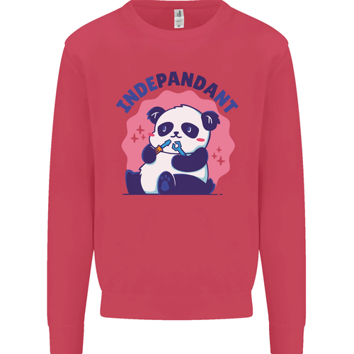 Indepandant Funny Independent Panda Bear Kids Sweatshirt Jumper - Picture 57 of 87