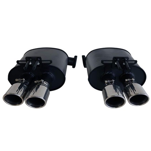 Twin 2.5" Catback Exhaust For Commodore VE VF V6 V8 Sed Wag With Angle Tips - Picture 5 of 6