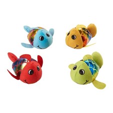 Spot Plush Jittery Fish Assorted Cat Toy, 3 Inch