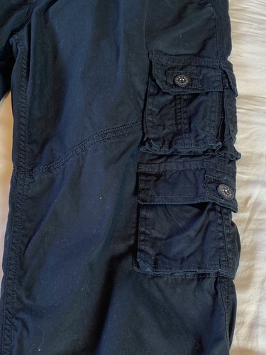 PJ Mark Men’s 36Wx32L Black Cargo 100% Cotton Pants Light Weight Straight Leg - Picture 5 of 12