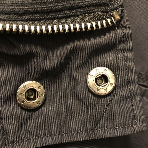 PELLE PELLE Black Studded Jacket Size XL Polyester Lining Cotton/Nylon Exterior - Picture 5 of 10