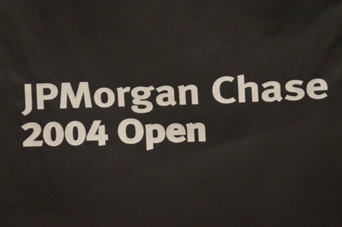 SELTEN 2004 JPMorgan Chase Open Werbe Tennisschläger mit Abdeckung - Bild 9 von 9