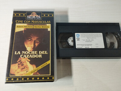 La Noche del Cazador Robert Mitchum Shelley Winters - VHS Cinta Español
