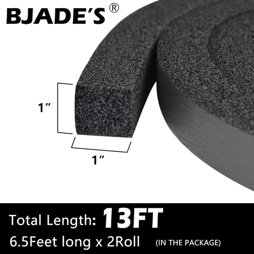 BJADE'S Window Air Conditioner Foam Insulation Seal Tape 6.5Ft X 2 Rolls,Weather - Picture 2 of 12