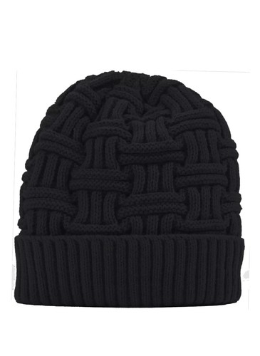 Debra Weitzner Herren Winter Slouchy Beanie Mütze Strick Ski Totenkopf Mütze warm Fell schwarz  - Bild 2 von 10