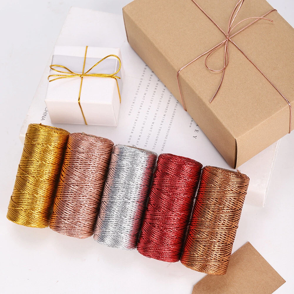 Metallic Gold Raffia, Quality Paper Ribbon, Gift Wrapping and Packaging,  Craft Supply, 100 Yards Spool 